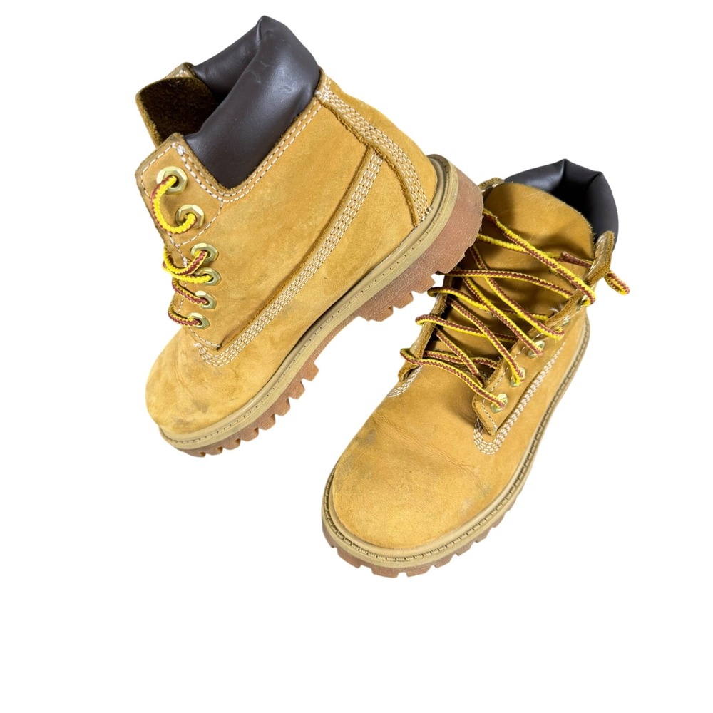 Timberland Kids‎ 6 Inch Premium Waterproof Boots Wheat Nubuck 12809 Size 12M